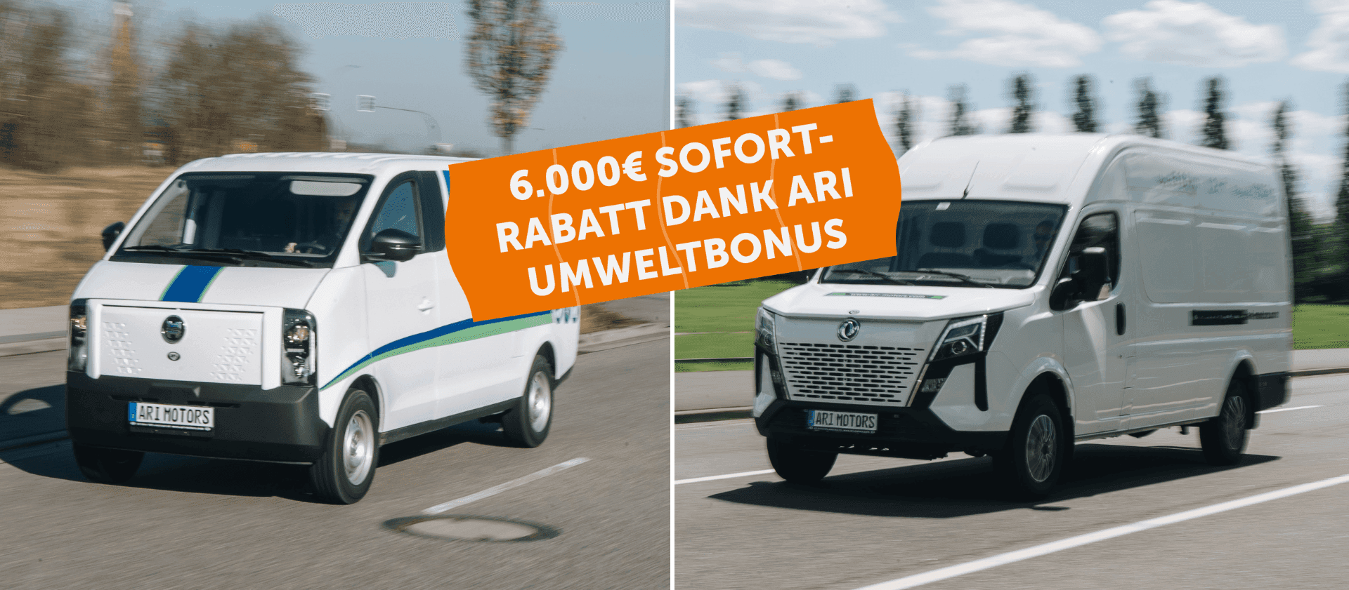 Umweltbonus: 6.000 € Sofortrabatt auf ARI 901 XL & ARI 1710 – nur bis 30.06.2026 sichern