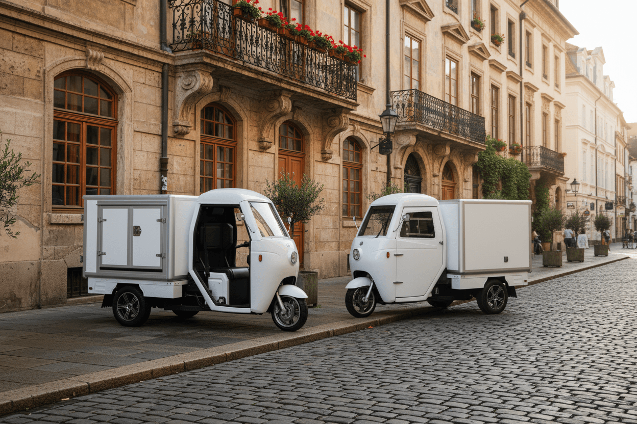 ARI 345 Retro Elektro-Lastentrike mit offener oder geschlossener Kabine