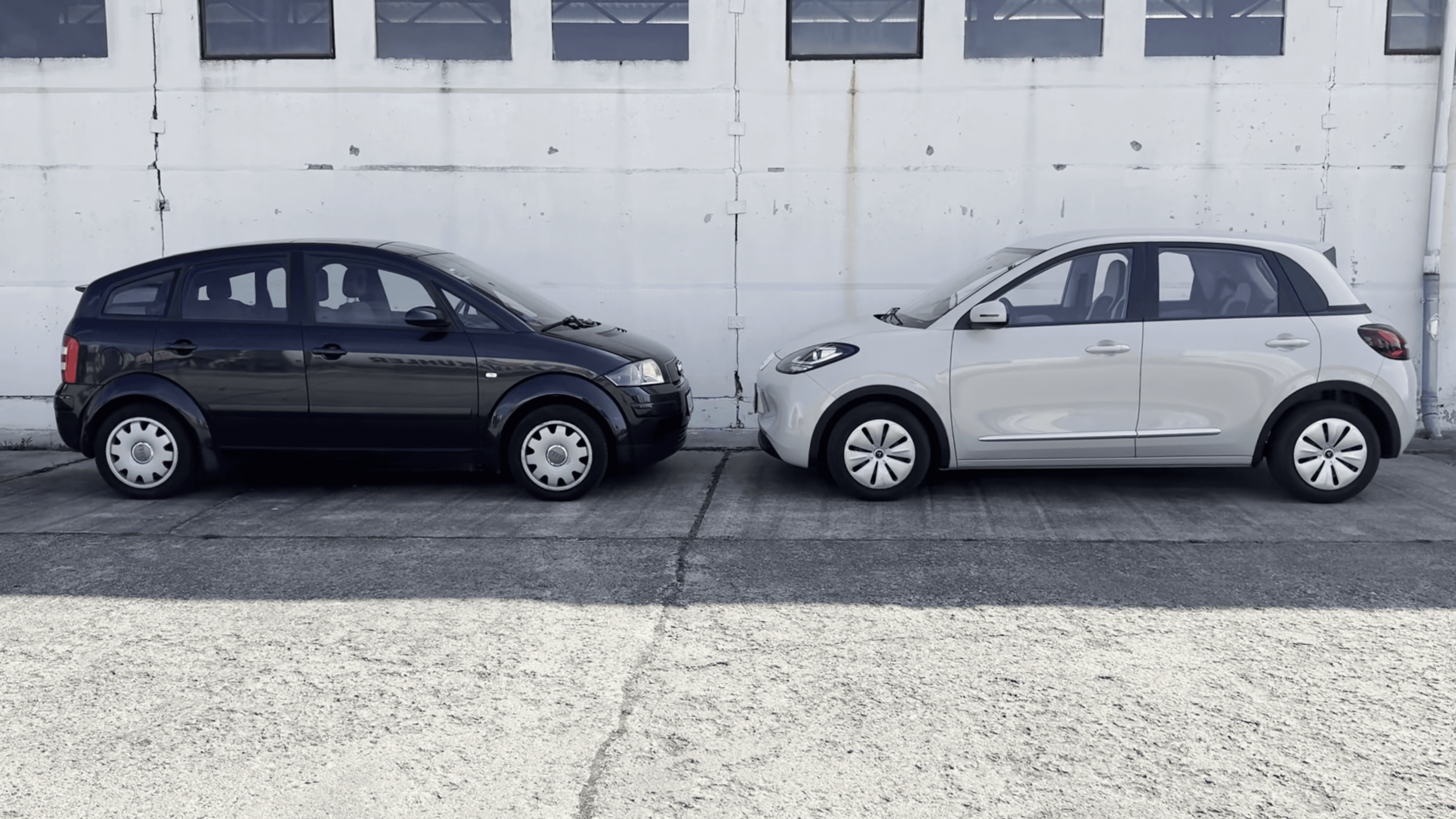ARI Poly vs. Audi A2: Electric car compared to the economical petrol classic