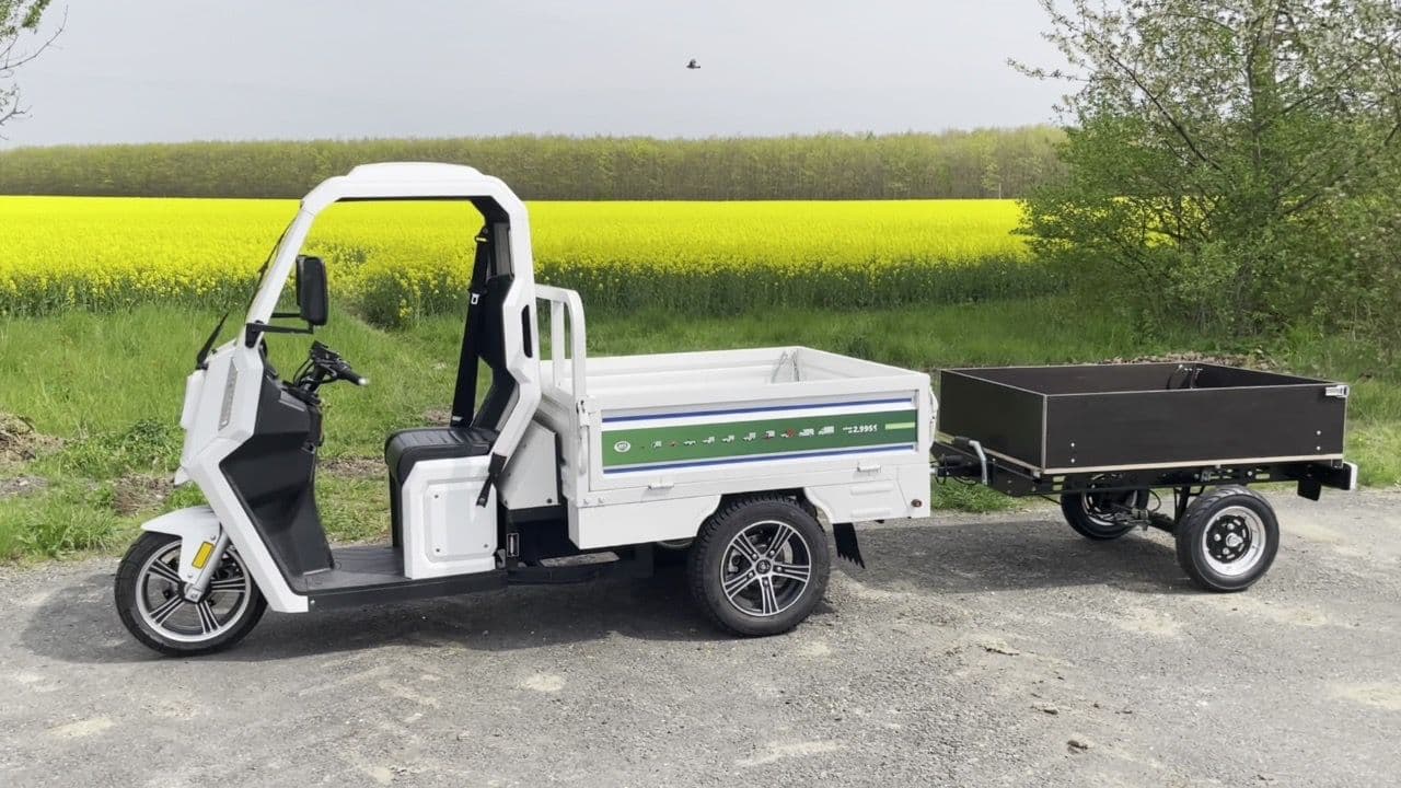 ARI 345 Elektromoped mit Rangierkupplung: Für Grünschnitt, Werkzeuge oder Campingzubehör