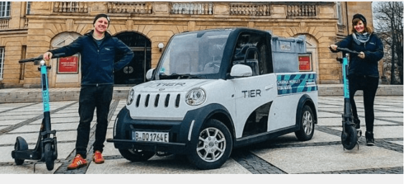 Mehrere ARI 458 stromern als Servicefahrzeuge für Tier Mobility durch Chemnitz