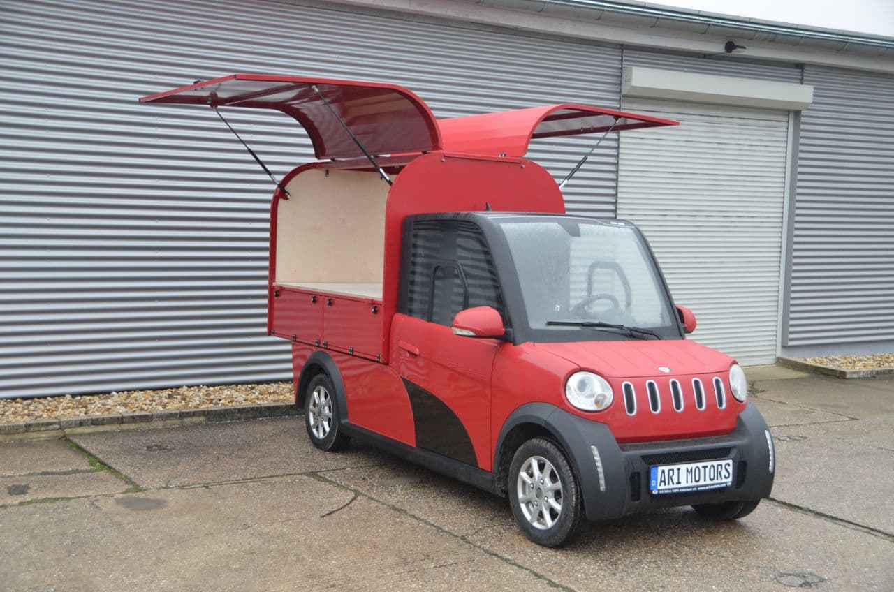 Die neuen elektrischen ARI Motors Food Trucks für anspruchsvolle Caterer und Gastronomen