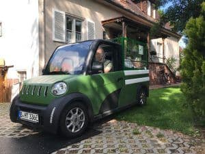 ARI 458 pick-up s pletivovou nástavbou u společnosti „CHT Gartengestaltung“ v Berlíně