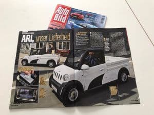 La camioneta ARI 458 como “héroe de reparto” en la prueba de la revista «AutoBild»
